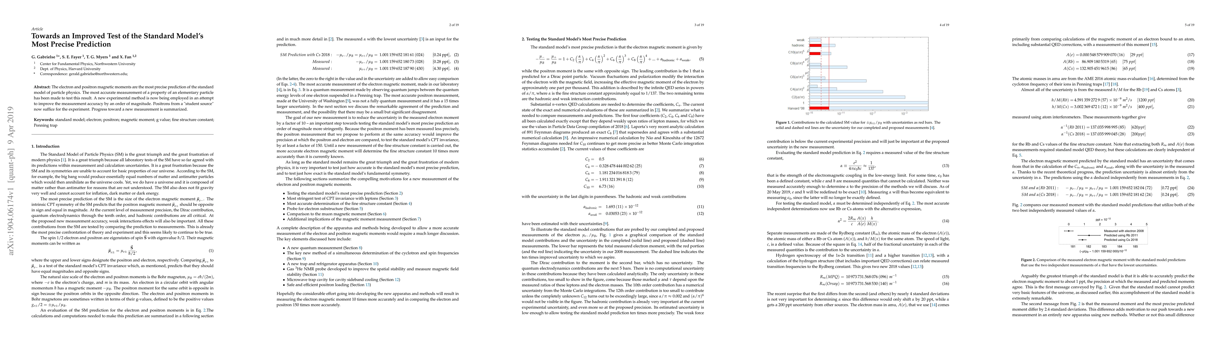 Thumbnail for Towards an Improved Test of the Standard Model's Most Precise Prediction