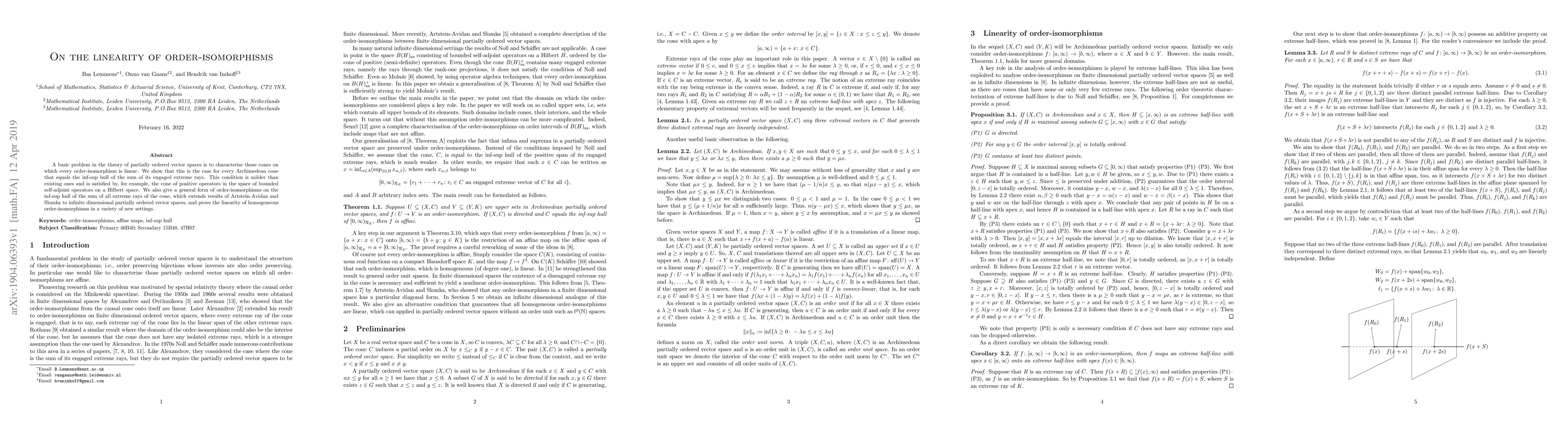Thumbnail for On the linearity of order-isomorphisms
