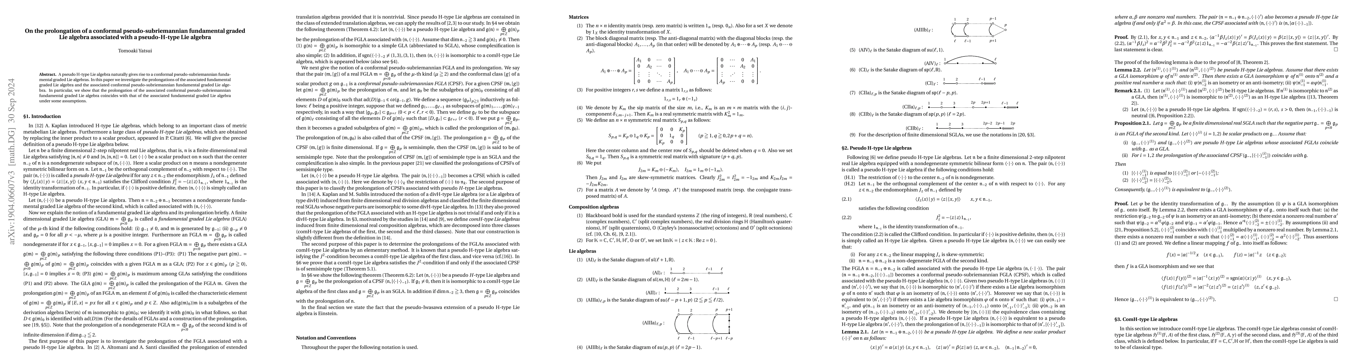Thumbnail for On conformal pseudo-subriemannian fundamental graded Lie algebras
  associated with pseudo $H$-type Lie algebras
