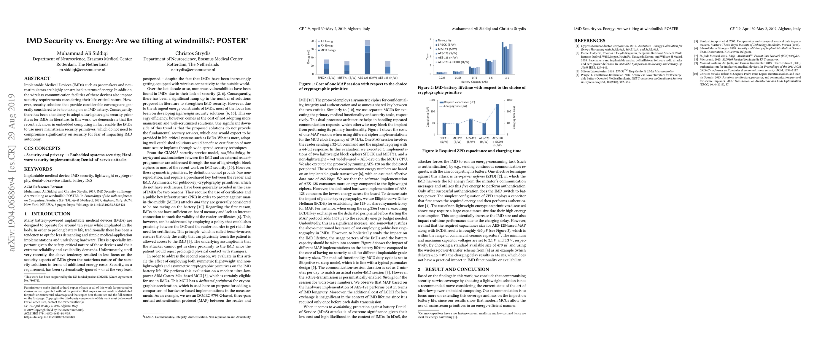 Thumbnail for IMD Security vs. Energy: Are We Tilting at Windmills?: POSTER