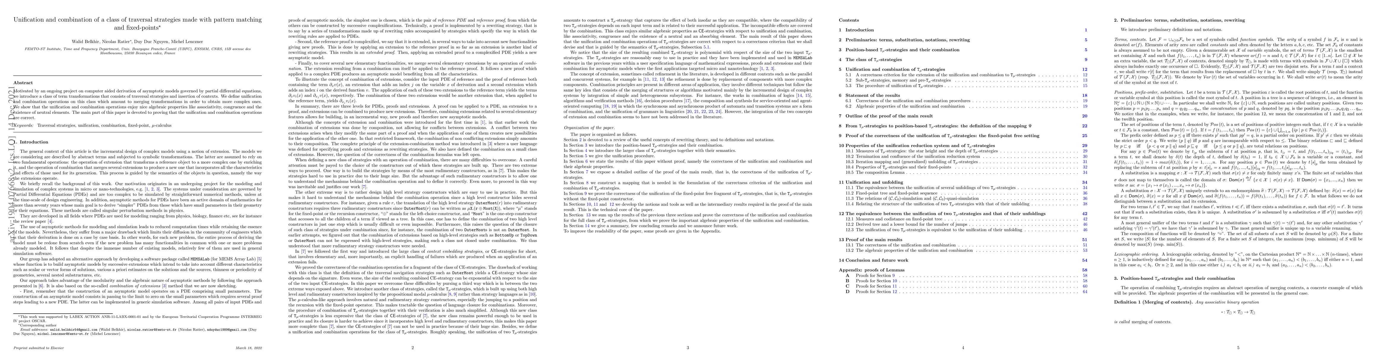Thumbnail for Unification and combination of a class of traversal strategies made with
  pattern matching and fixed-points
