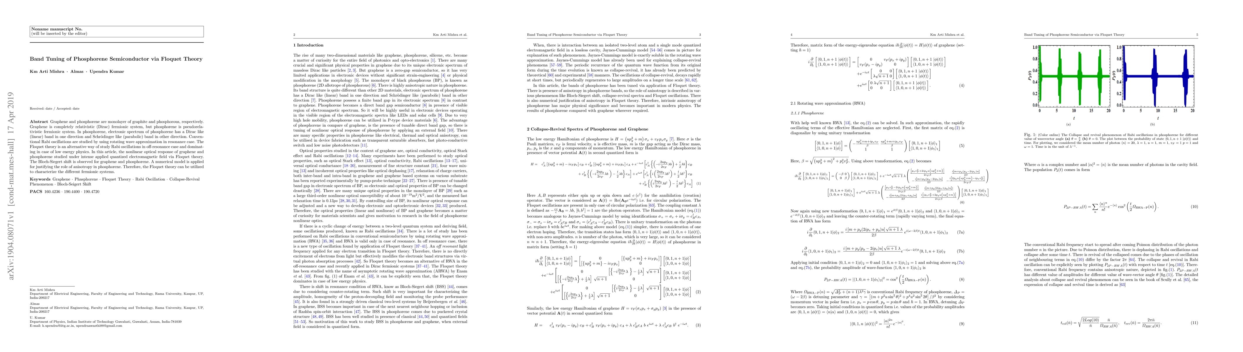 Thumbnail for Band Tuning of Phosphorene Semiconductor via Floquet Theory