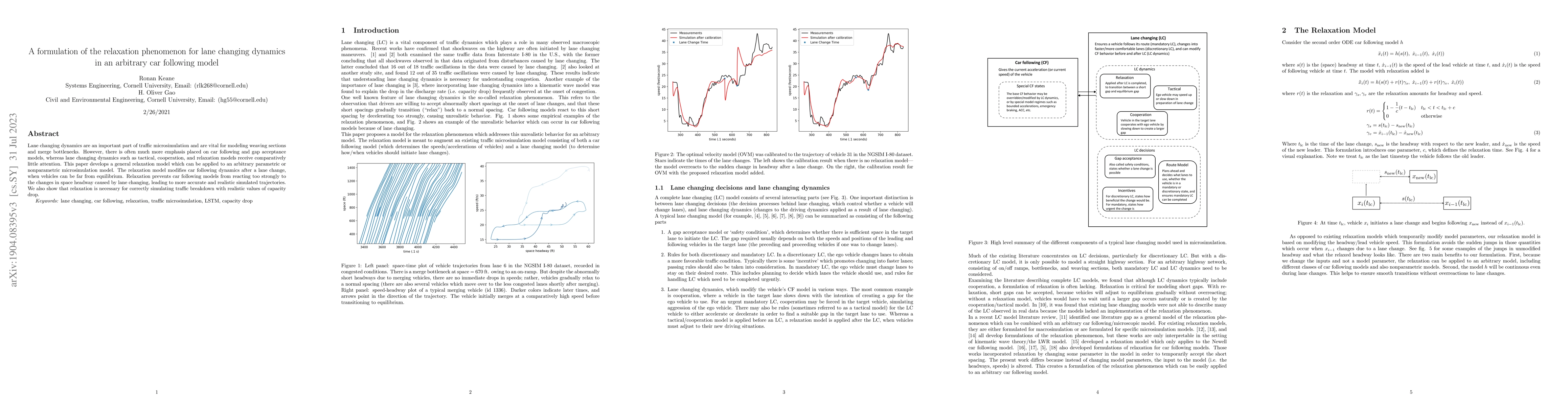 Thumbnail for A formulation of the relaxation phenomenon for lane changing dynamics in
  an arbitrary car following model