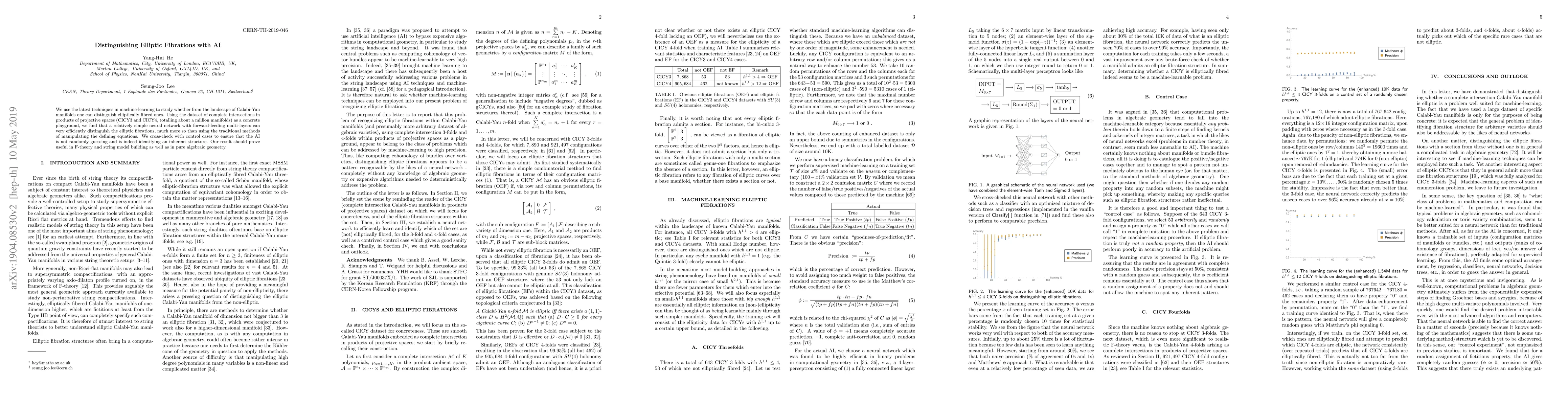 Thumbnail for Distinguishing Elliptic Fibrations with AI