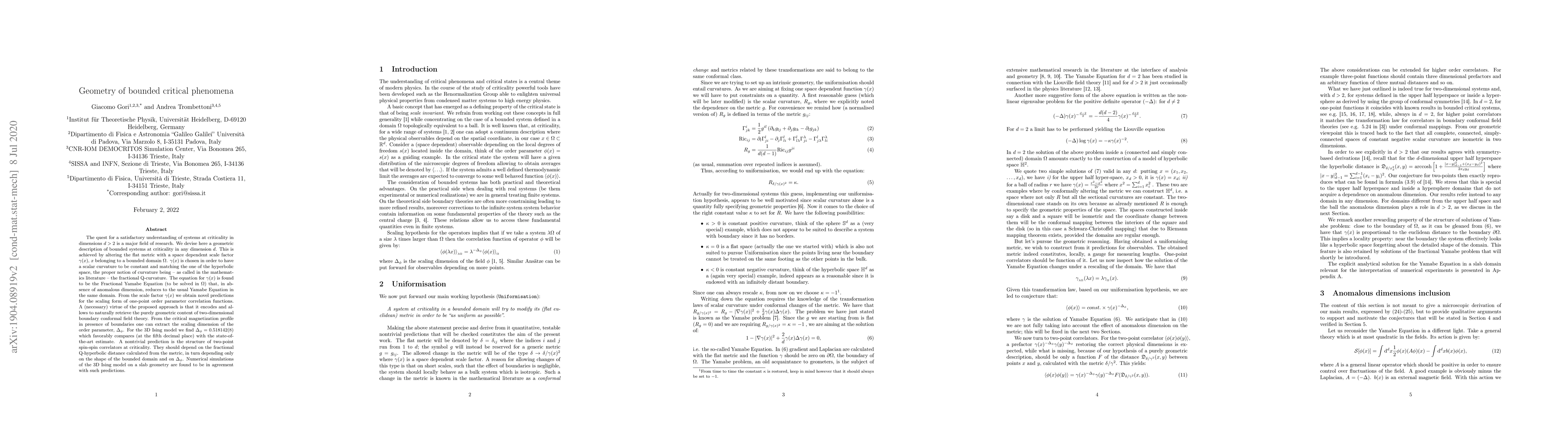 Thumbnail for Geometry of bounded critical phenomena