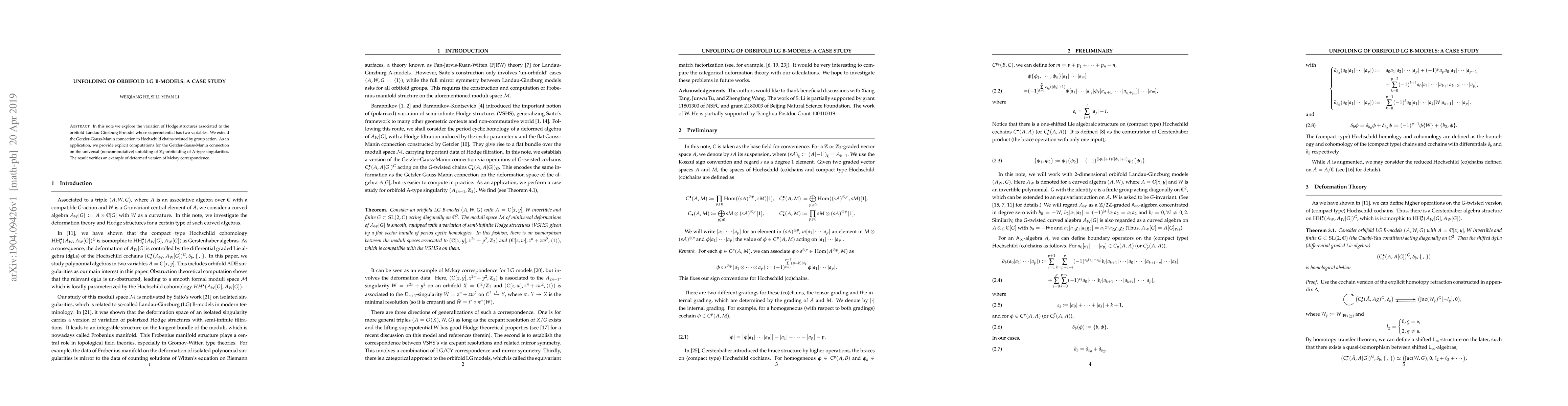 Thumbnail for Unfolding of Orbifold LG B-Models: A Case Study