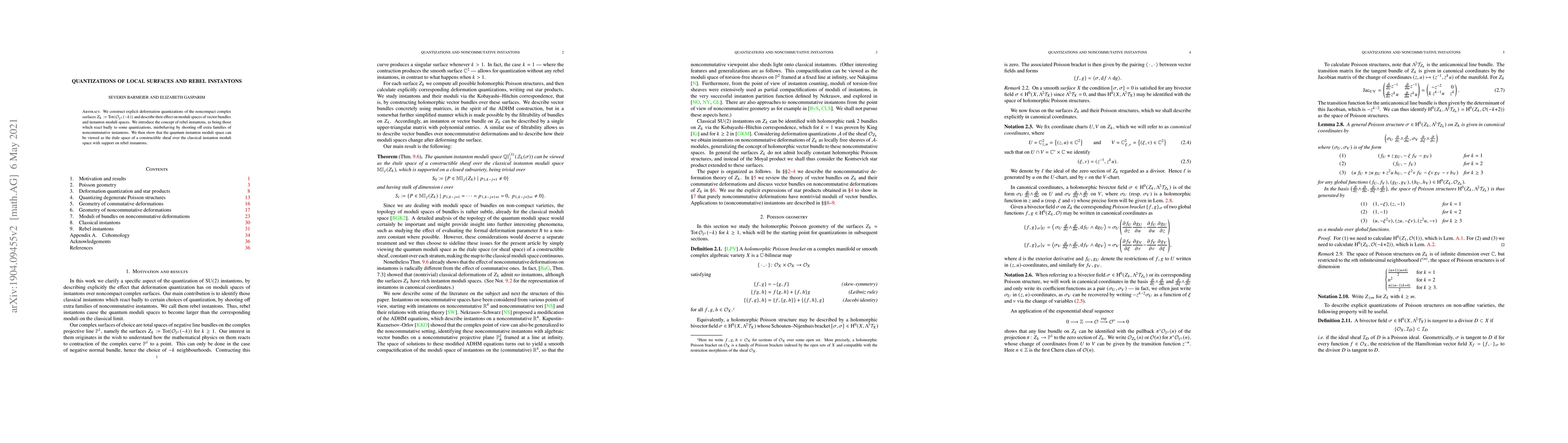 Thumbnail for Quantizations of local surfaces and rebel instantons