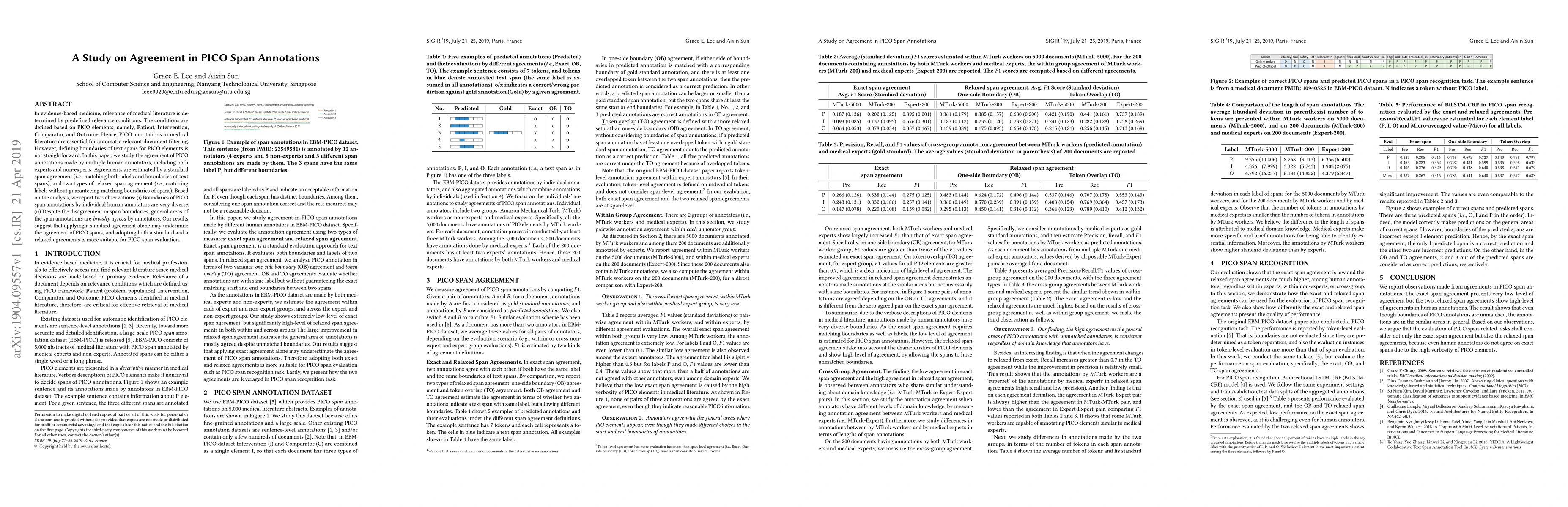 Thumbnail for A Study on Agreement in PICO Span Annotations
