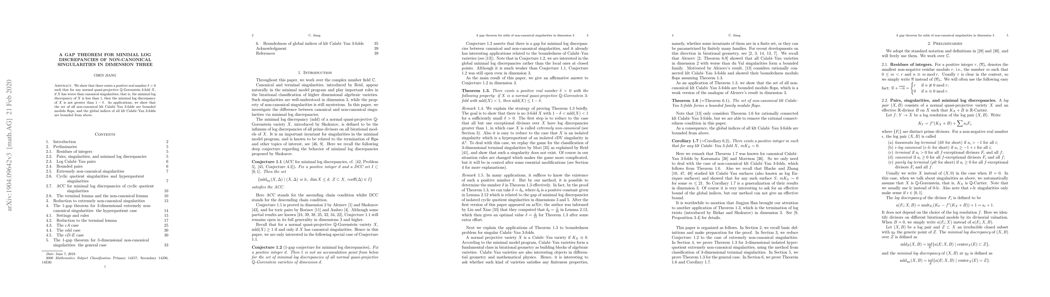 Thumbnail for A gap theorem for minimal log discrepancies of non-canonical
  singularities in dimension three