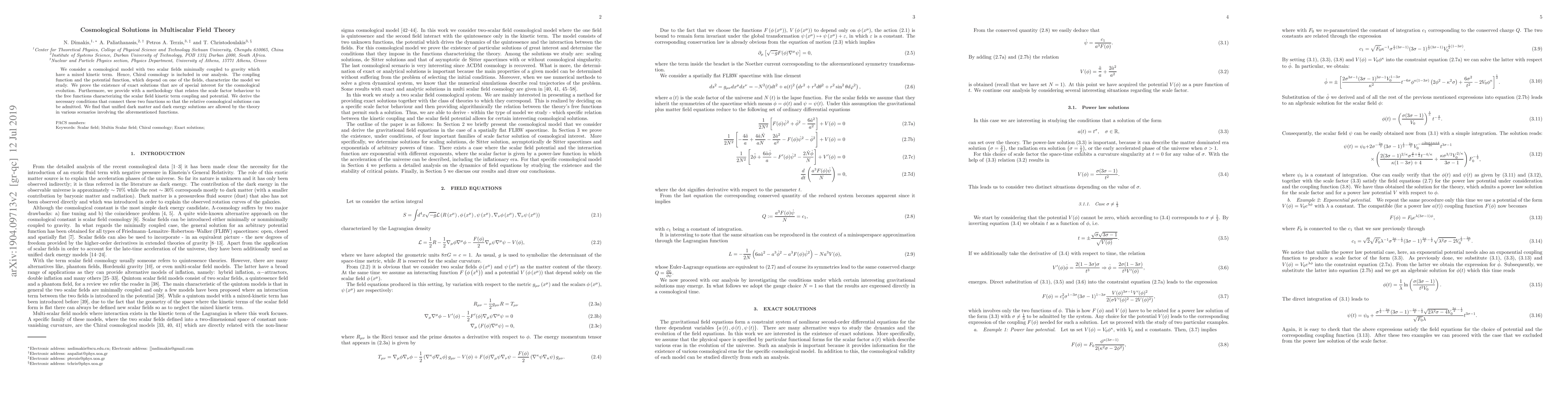 Thumbnail for Cosmological Solutions in Multiscalar Field Theory