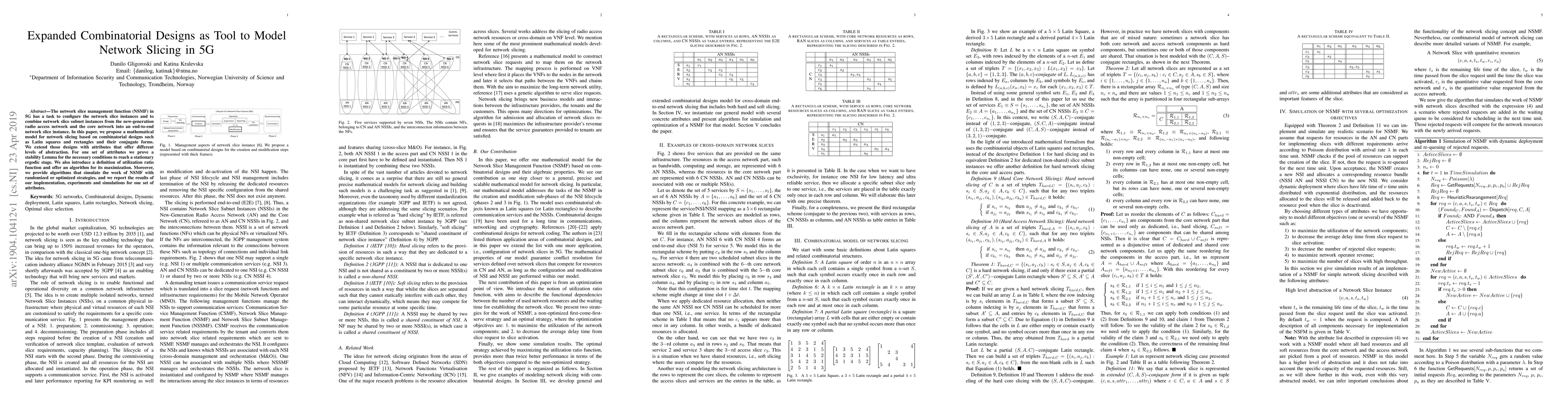 Thumbnail for Expanded Combinatorial Designs as Tool to Model Network Slicing in 5G