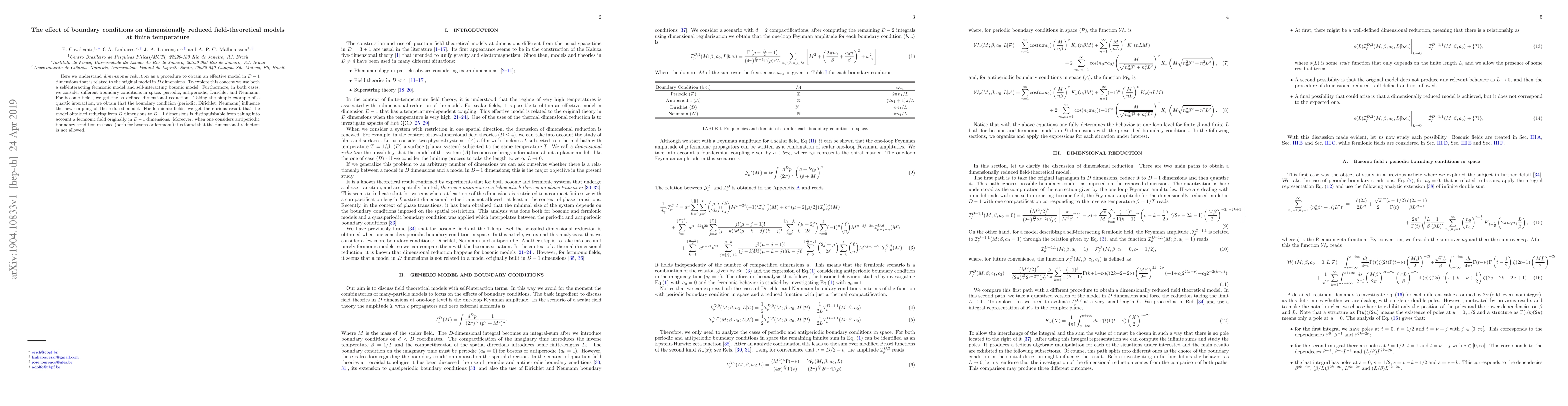 Thumbnail for The effect of boundary conditions on dimensionally reduced
  field-theoretical models at finite temperature