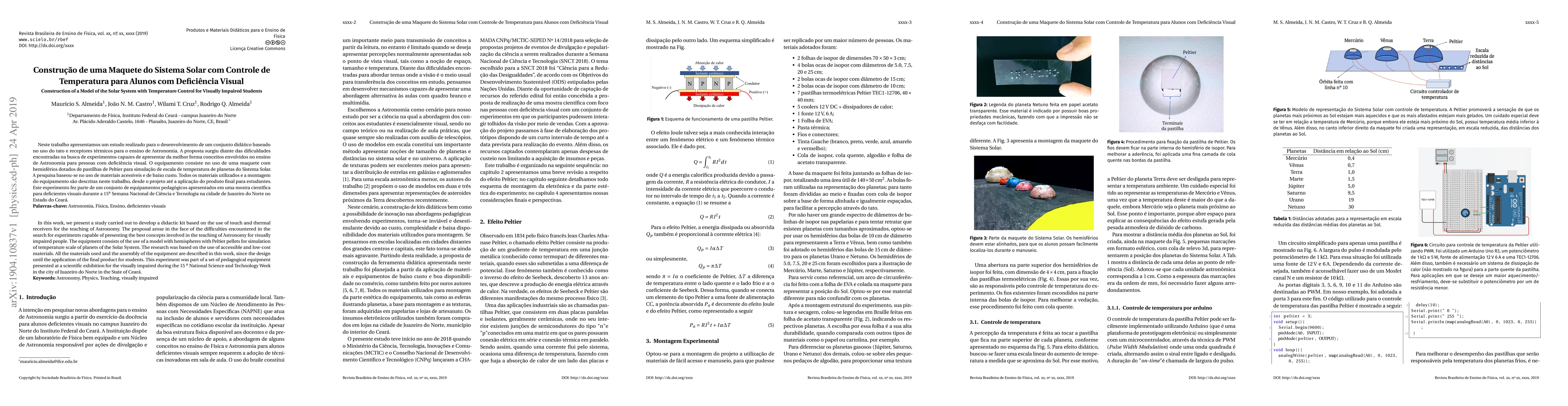Thumbnail for Construction of a Model of the Solar System with Temperature Control for
  Visually Impaired Students