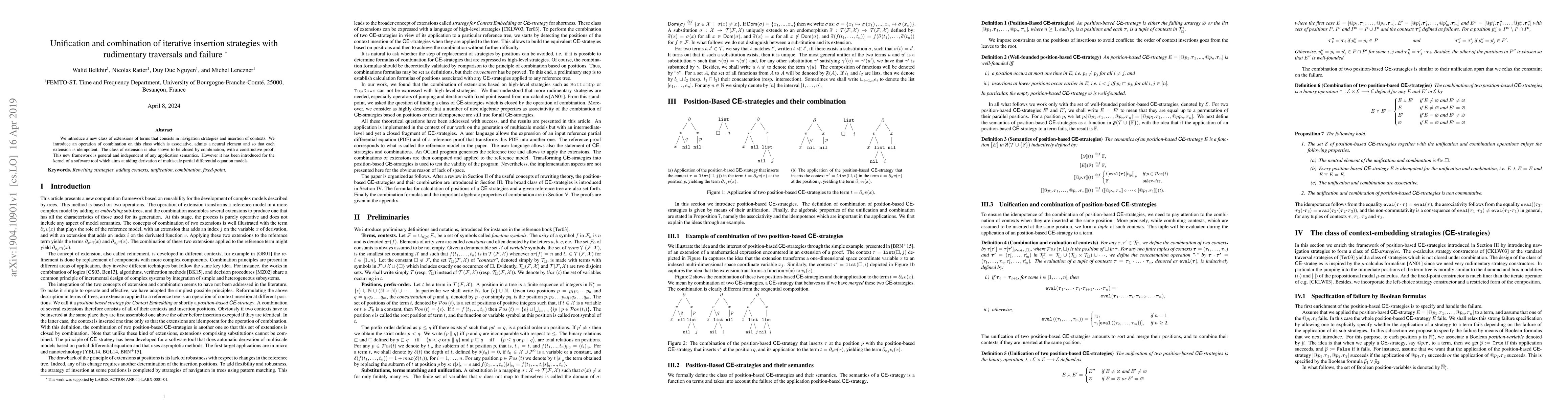 Thumbnail for Unification and combination of iterative insertion strategies with
  rudimentary traversals and failure