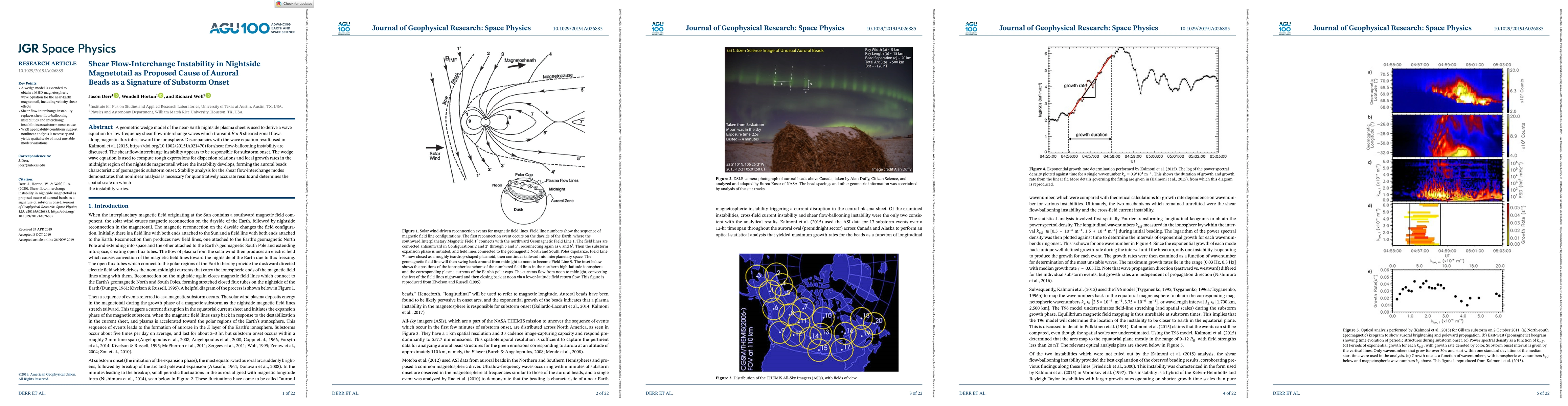 Thumbnail for Shear flow-interchange instability in nightside magnetotail causes
  auroral beads as a signature of substorm onset