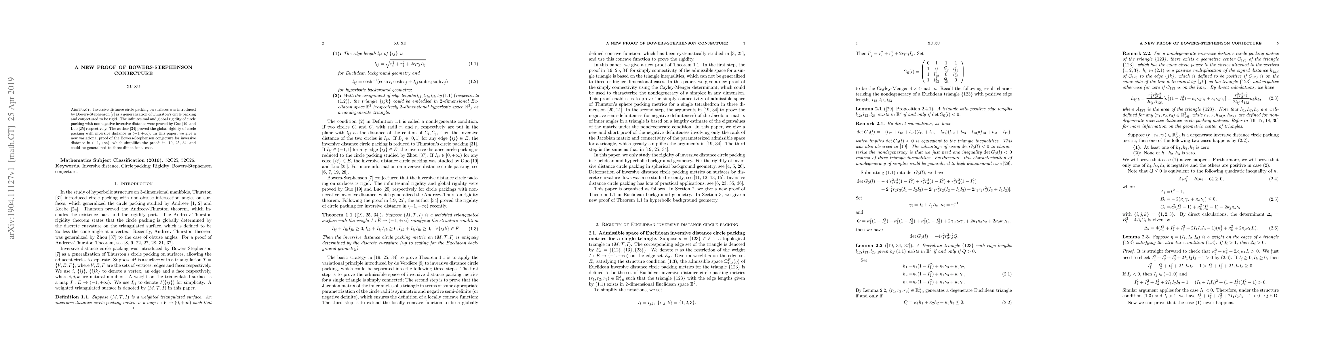 Thumbnail for A new proof of Bowers-Stephenson conjecture