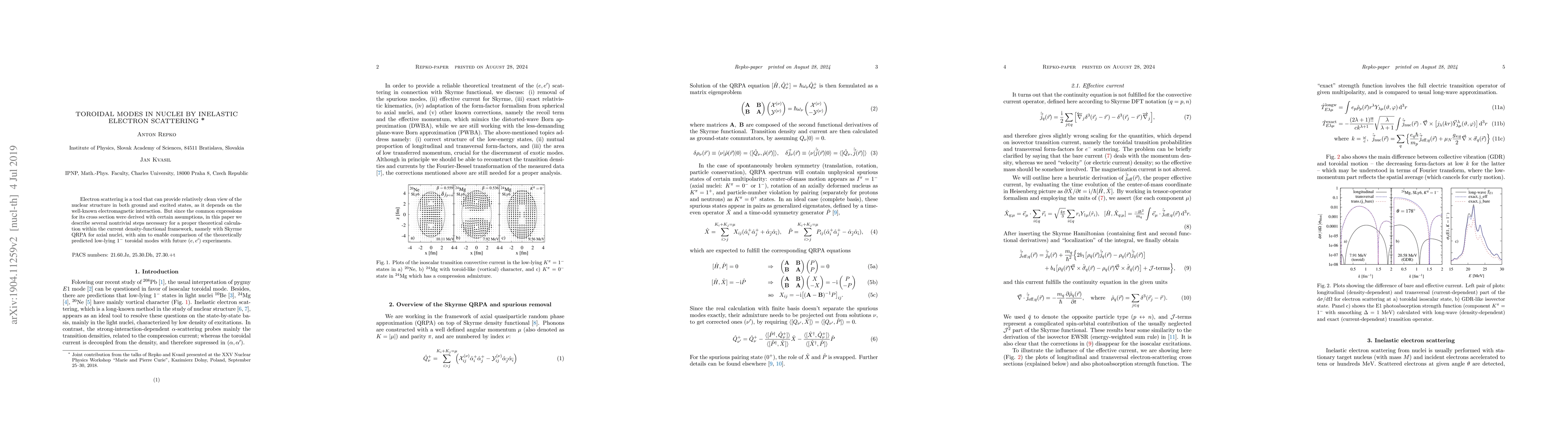 Thumbnail for Toroidal modes in nuclei by inelastic electron scattering