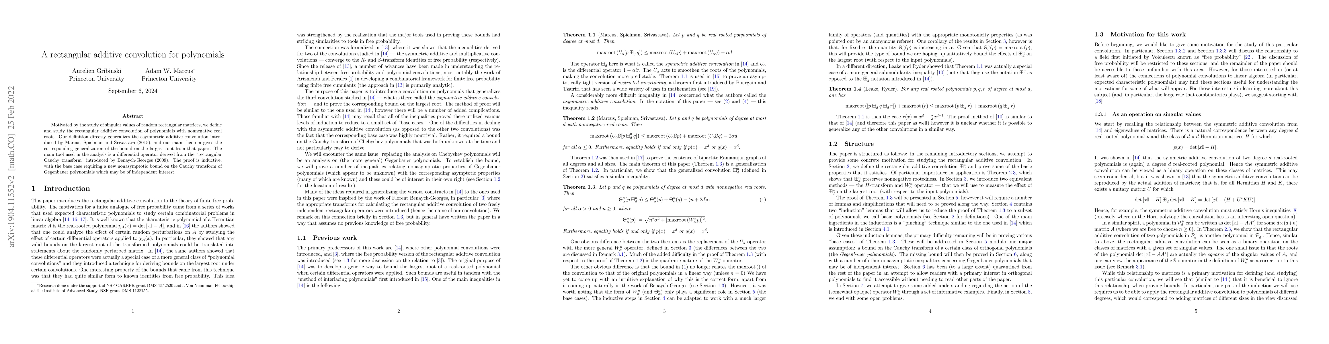 Thumbnail for A rectangular additive convolution for polynomials
