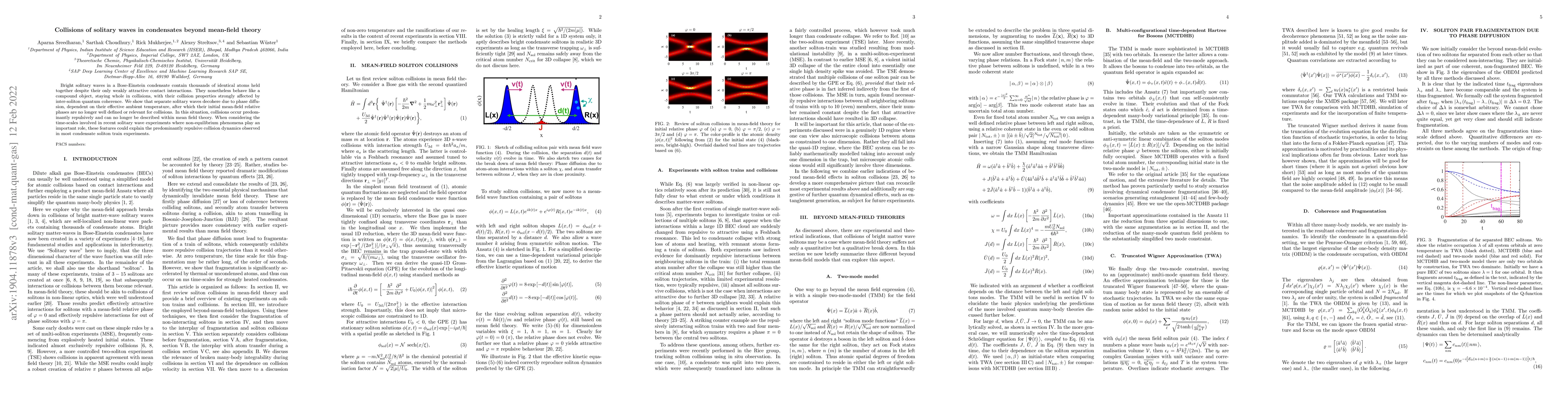 Thumbnail for Collisions of solitary waves in condensates beyond mean-field theory