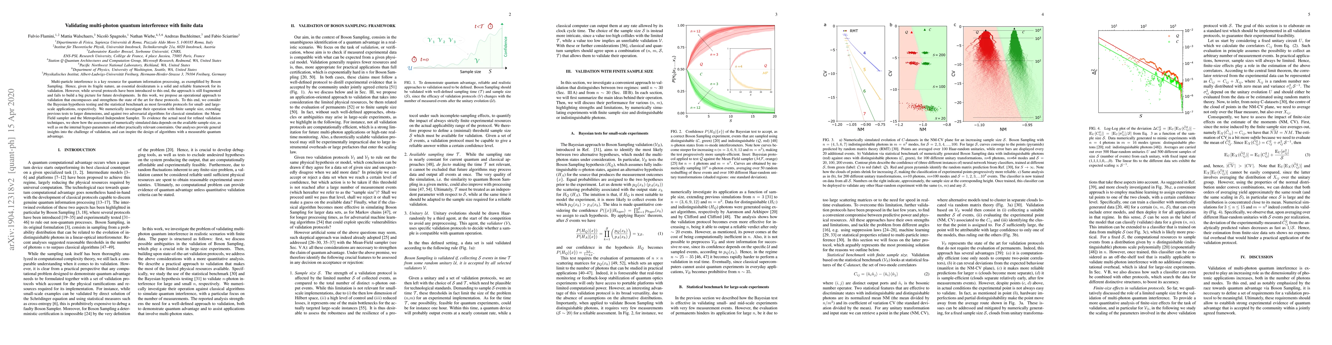 Thumbnail for Validating multi-photon quantum interference with finite data