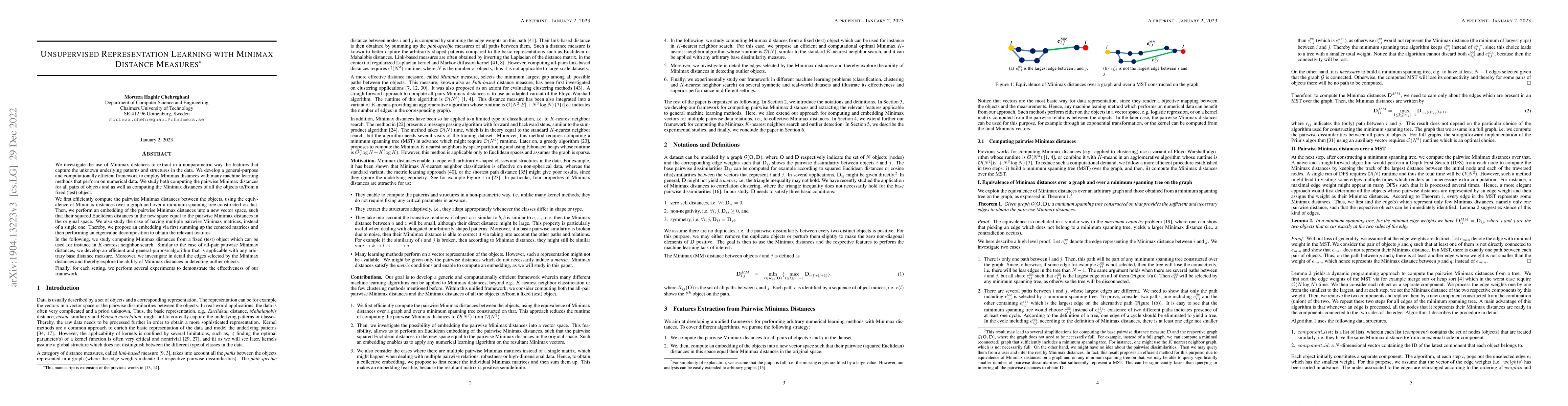 Thumbnail for Unsupervised Representation Learning with Minimax Distance Measures