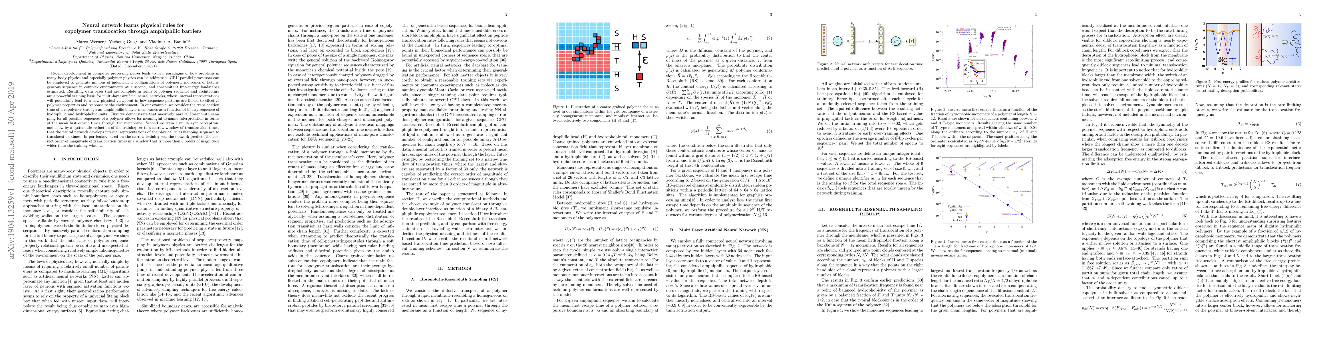 Thumbnail for Neural network learns physical rules for copolymer translocation through
  amphiphilic barriers