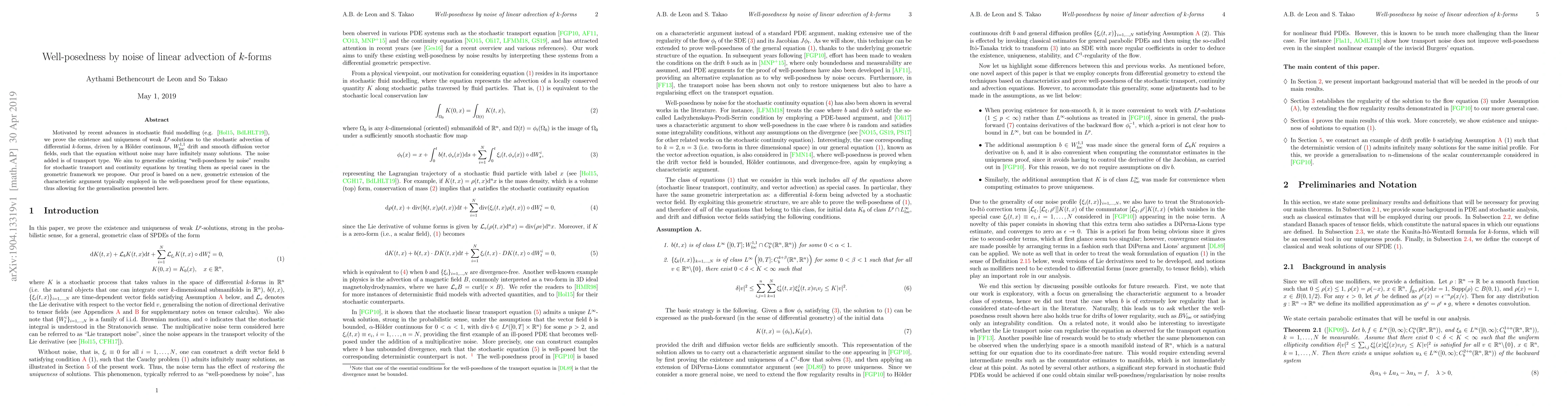 Thumbnail for Well-posedness by noise for linear advection of $k$-forms