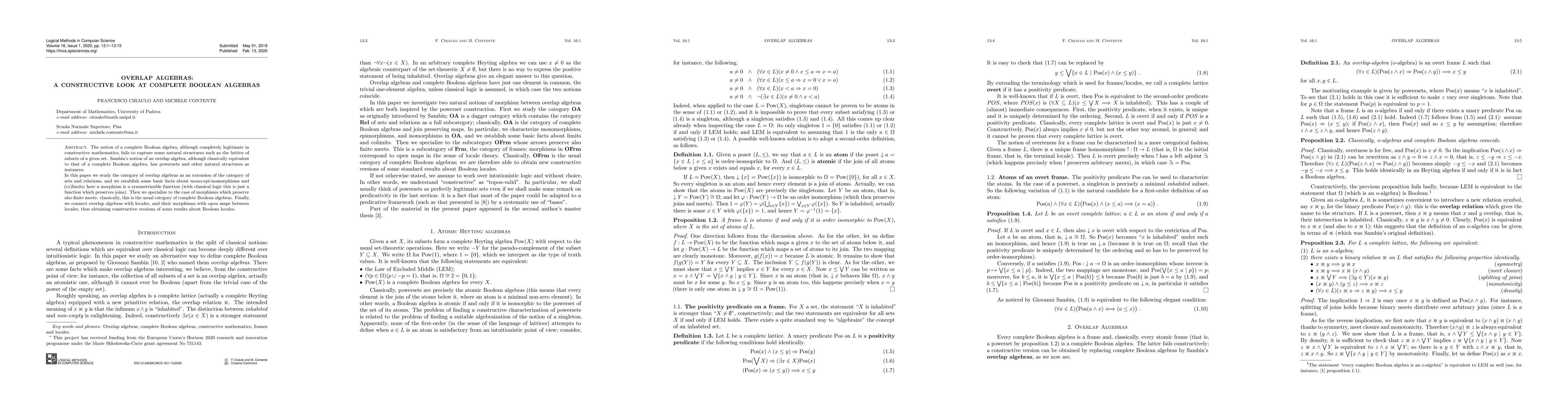 Thumbnail for Overlap Algebras: a Constructive Look at Complete Boolean Algebras