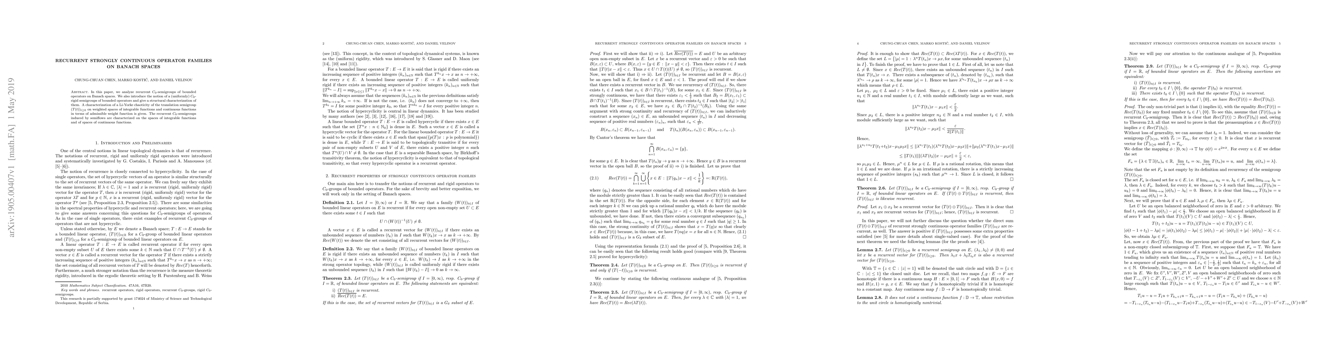 Thumbnail for Recurrent strongly continuous operator families on Banach space