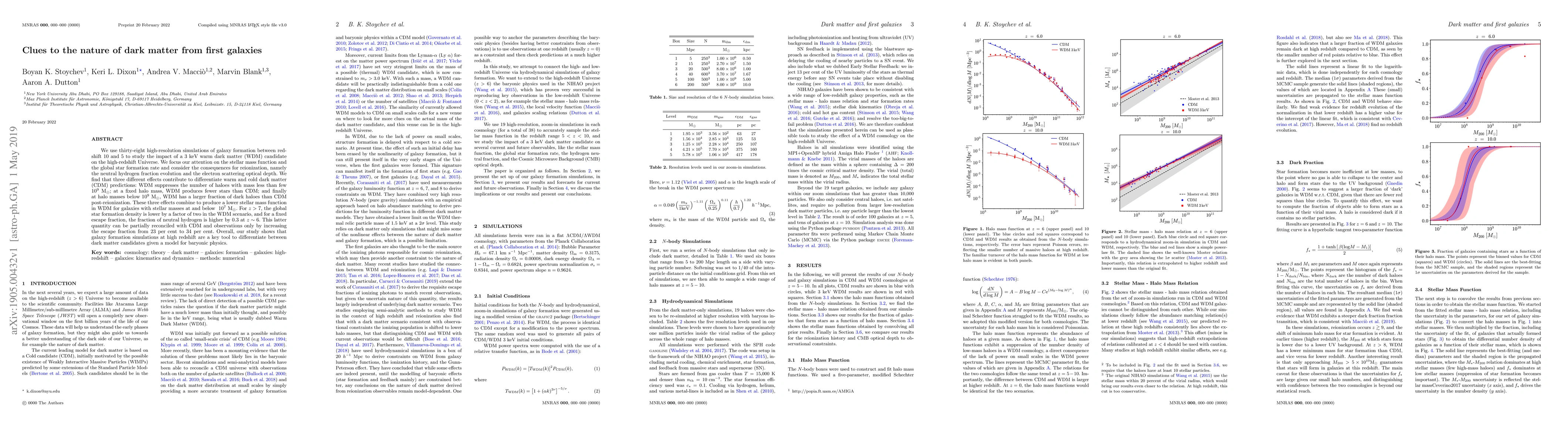 Thumbnail for Clues to the nature of dark matter from first galaxies