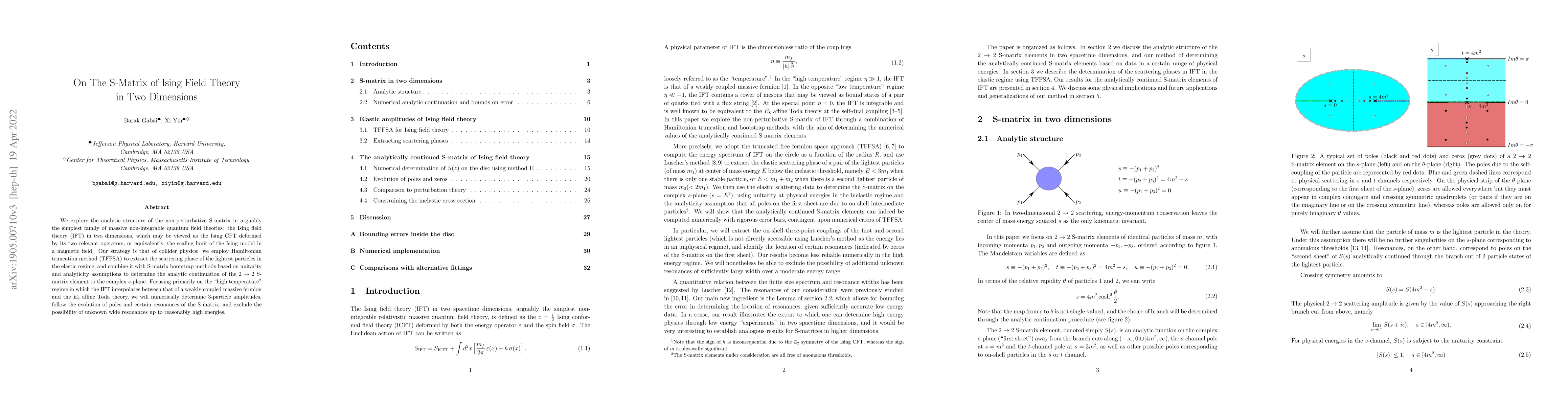 Thumbnail for On The S-Matrix of Ising Field Theory in Two Dimensions