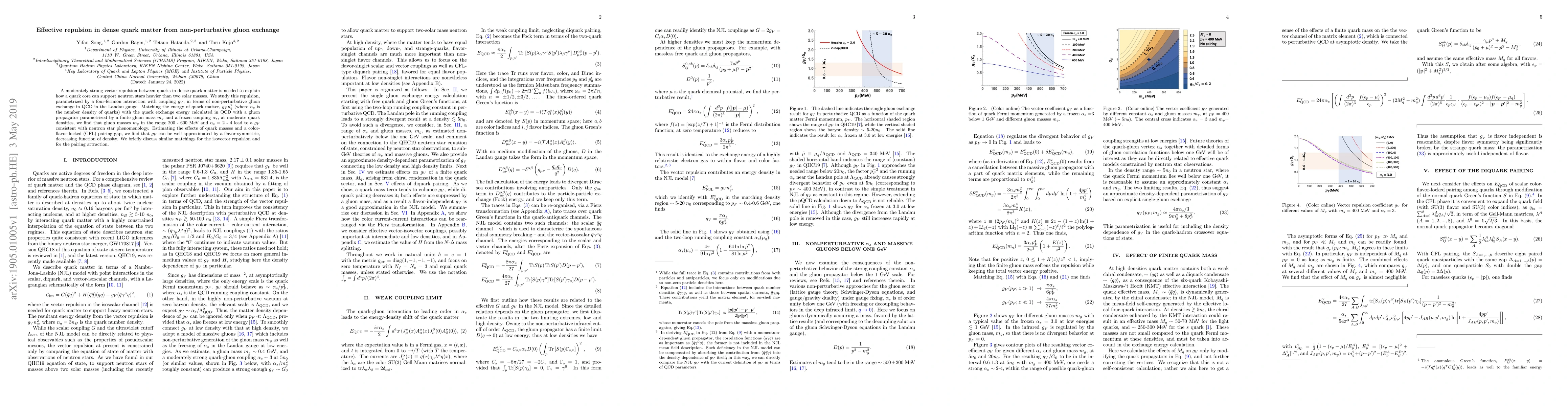 Thumbnail for Effective repulsion in dense quark matter from non-perturbative gluon
  exchange