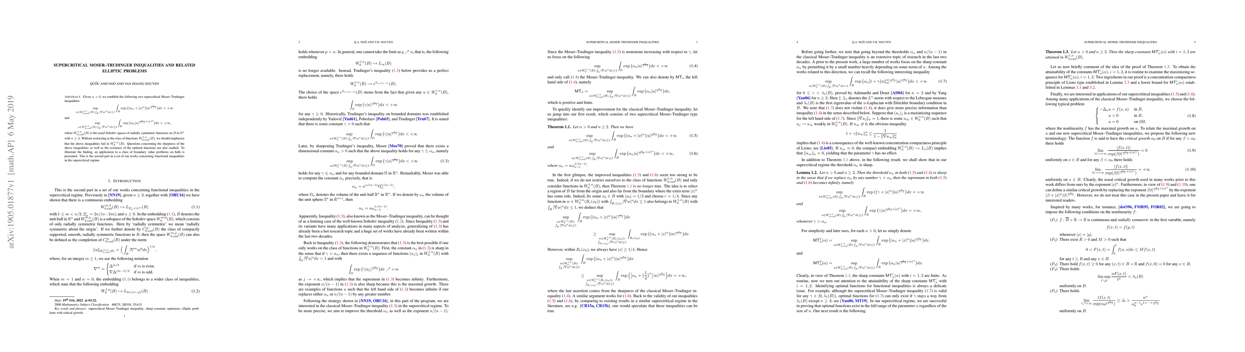 Thumbnail for Supercritical Moser-Trudinger inequalities and related elliptic problems