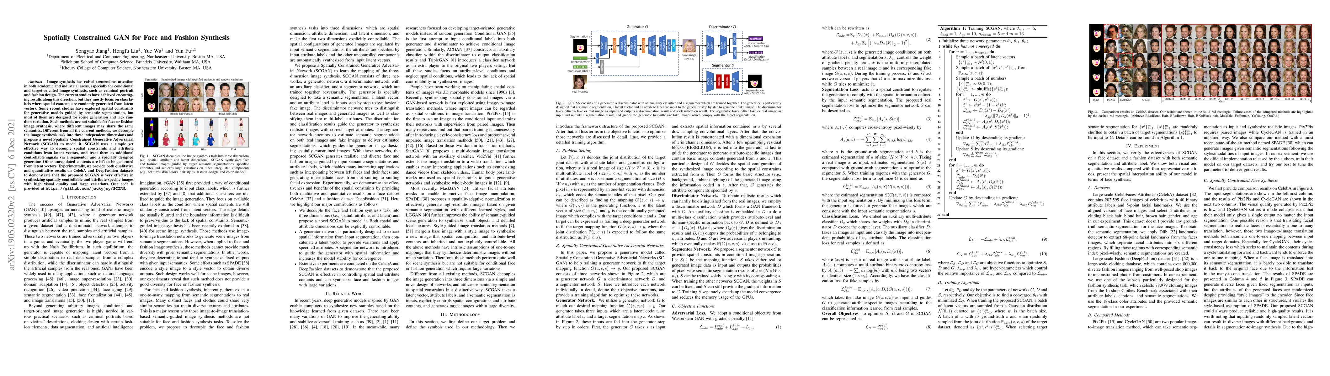 Thumbnail for Spatially Constrained GAN for Face and Fashion Synthesis