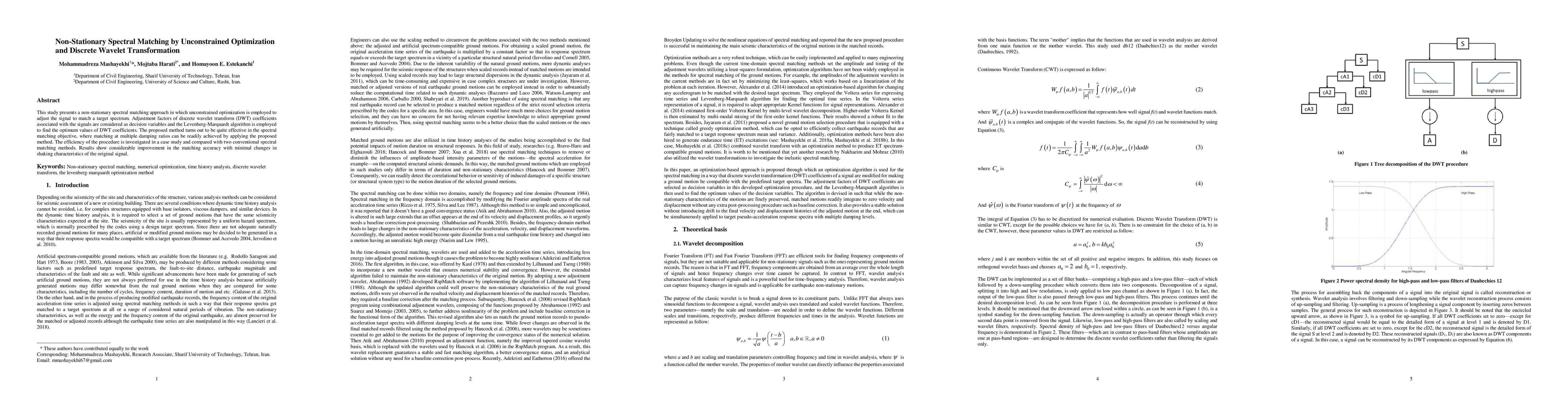 Thumbnail for On the reduction of required motions in the dynamic analysis using an
  optimization-based spectral matching
