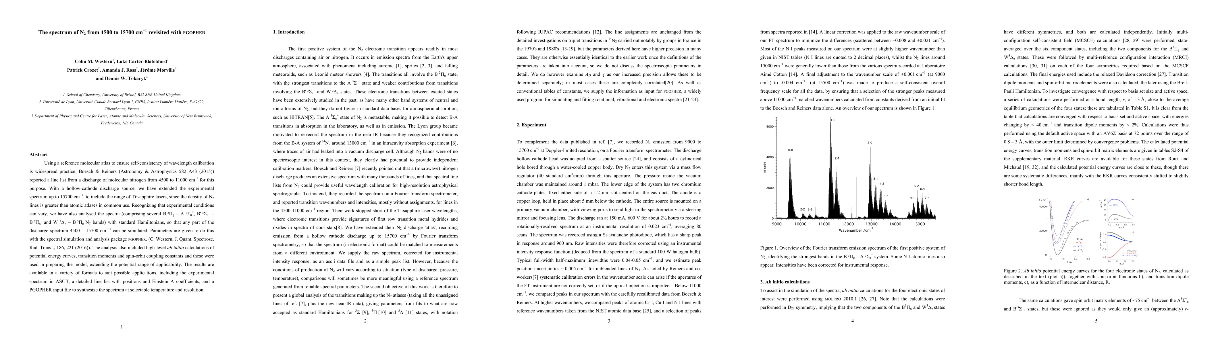 Thumbnail for The spectrum of N$_2$ from 4,500 to 15,700 cm$^{-1}$ revisited with
  PGOPHER
