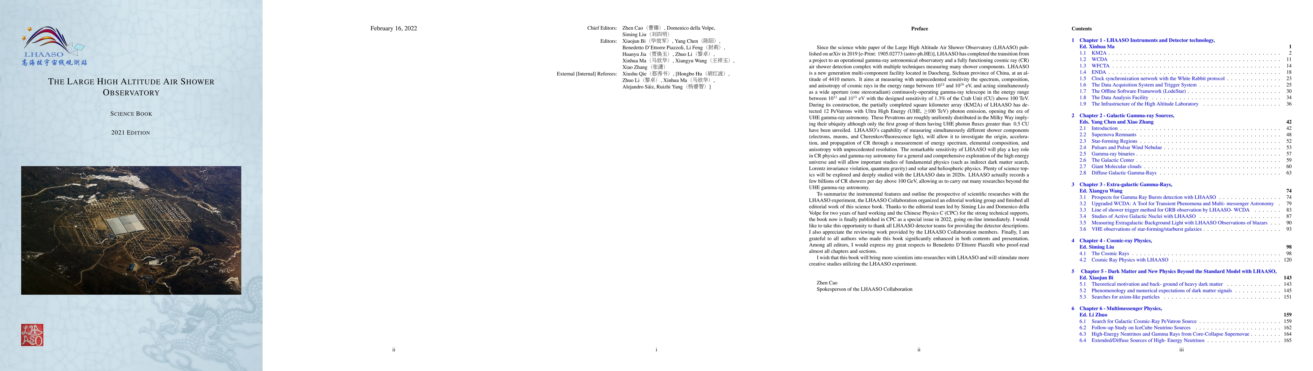 Thumbnail for The Large High Altitude Air Shower Observatory (LHAASO) Science Book
  (2021 Edition)