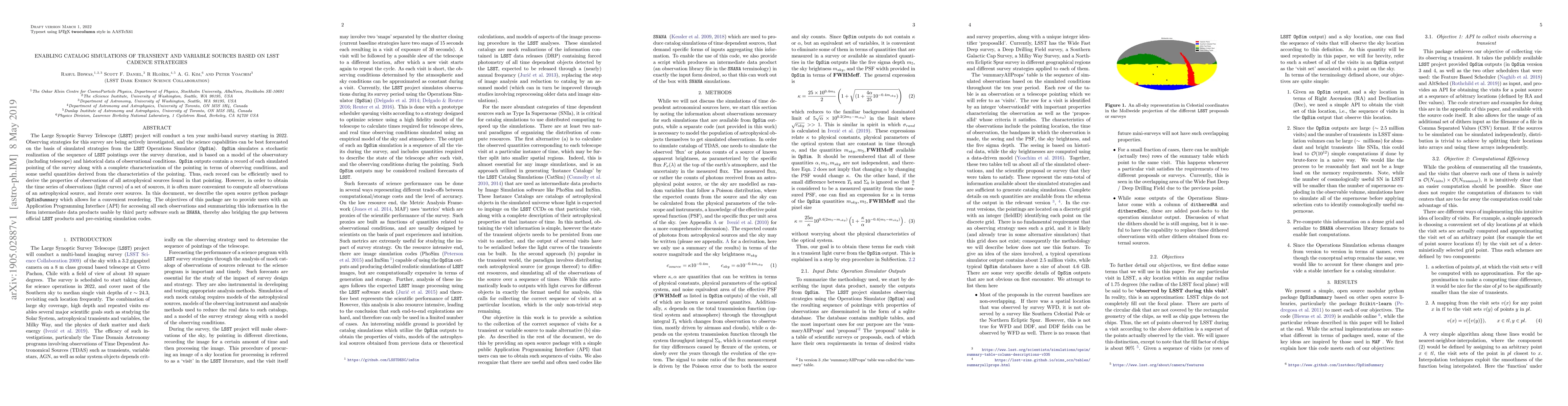 Thumbnail for Enabling catalog simulations of transient and variable sources based on
  LSST cadence strategies