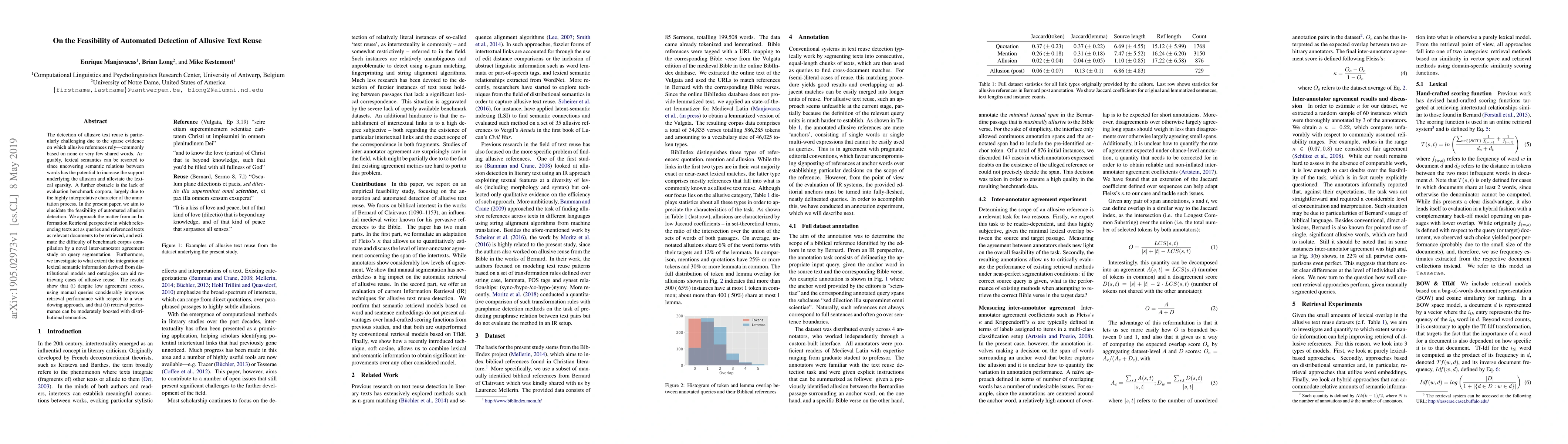 Thumbnail for On the Feasibility of Automated Detection of Allusive Text Reuse