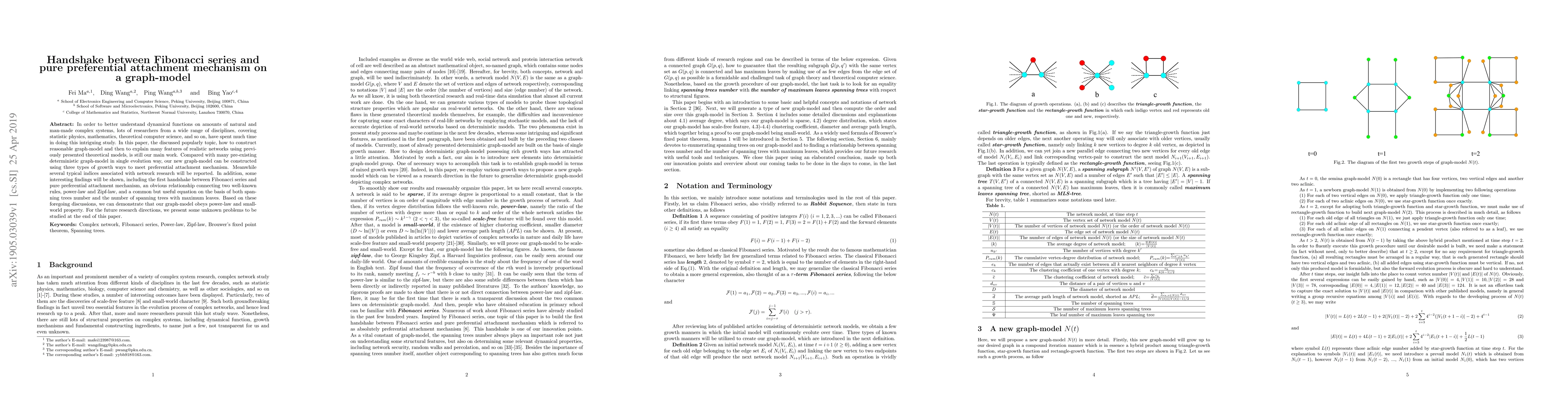 Thumbnail for Handshake between Fibonacci series and pure preferential attachment
  mechanism on a graph-model