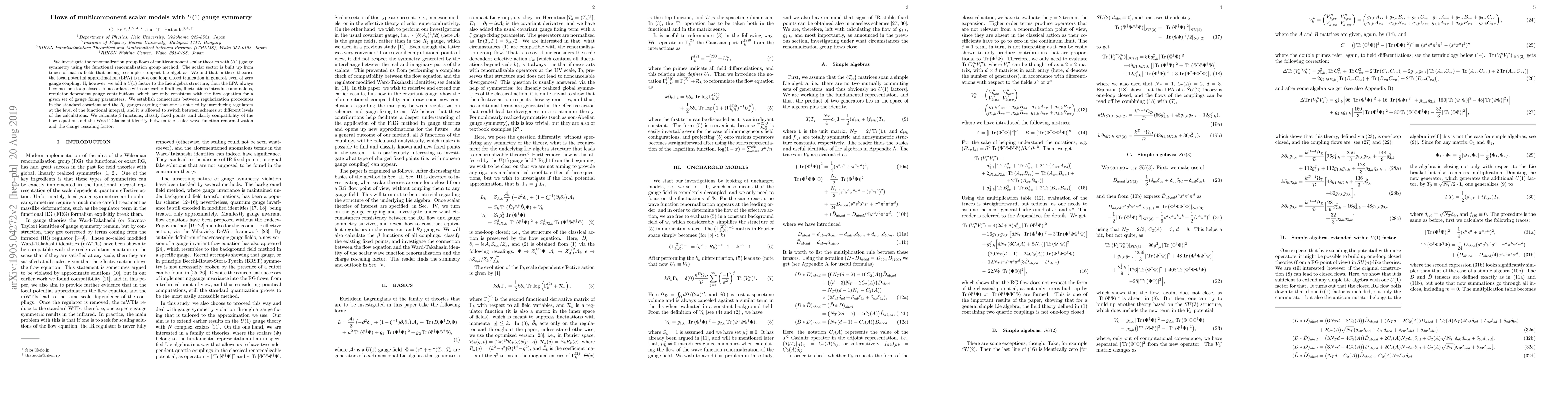 Thumbnail for Flows of multicomponent scalar models with U(1) gauge symmetry