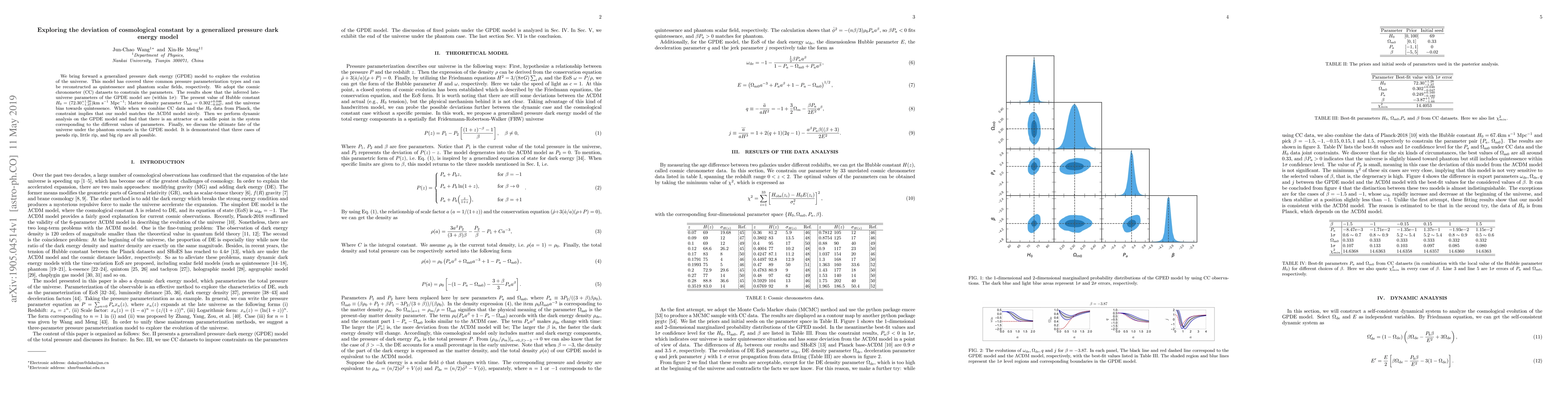 Thumbnail for Exploring the deviation of cosmological constant by a generalized
  pressure dark energy model