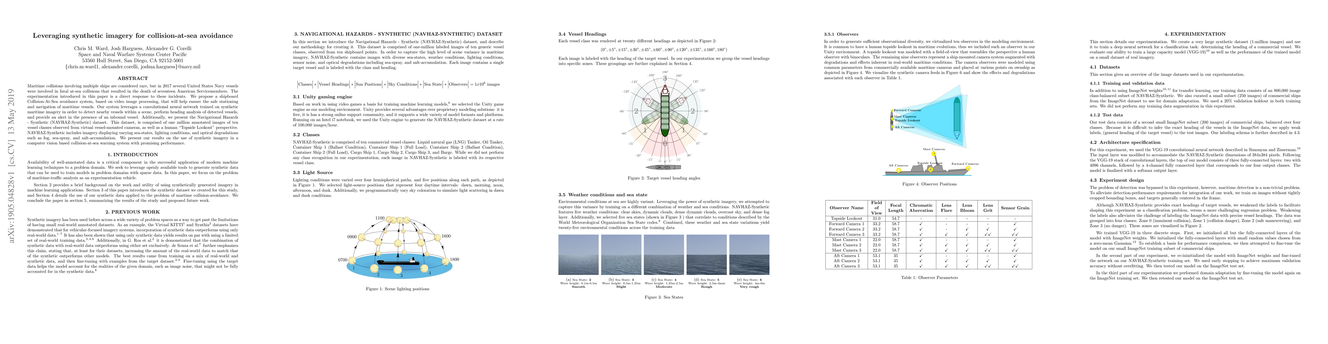 Thumbnail for Leveraging synthetic imagery for collision-at-sea avoidance