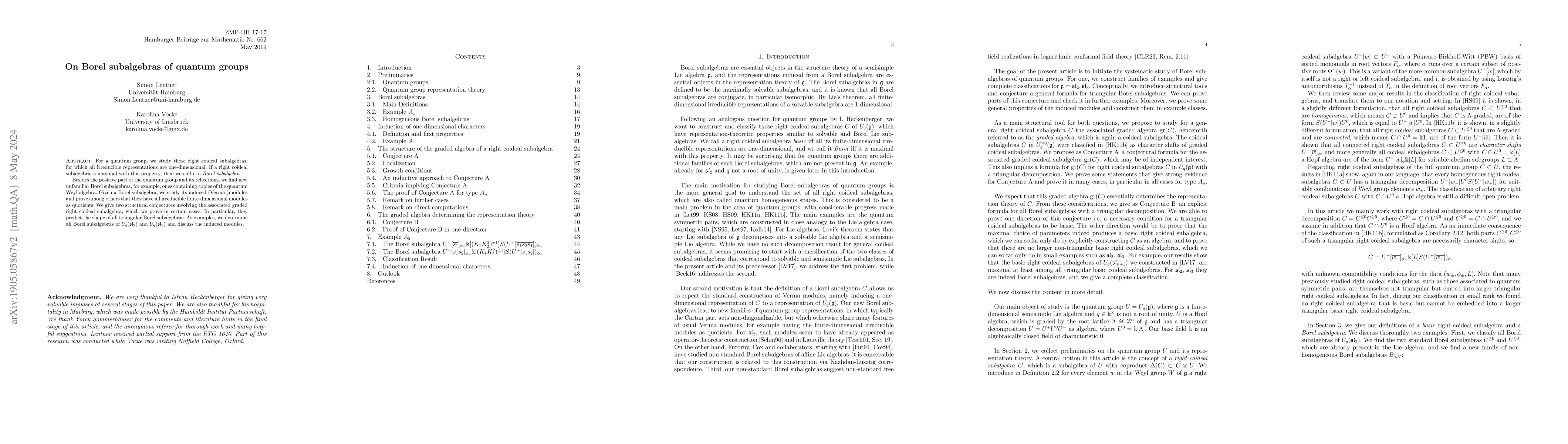 Thumbnail for On Borel subalgebras of quantum groups