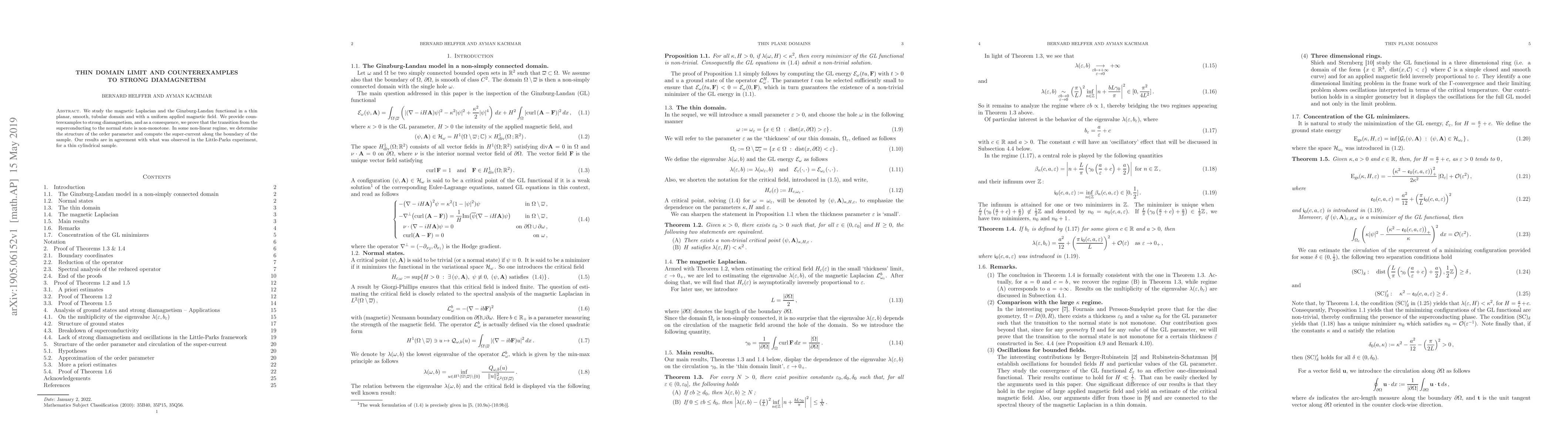 Thumbnail for Thin domain limit and counterexamples to strong diamagnetism