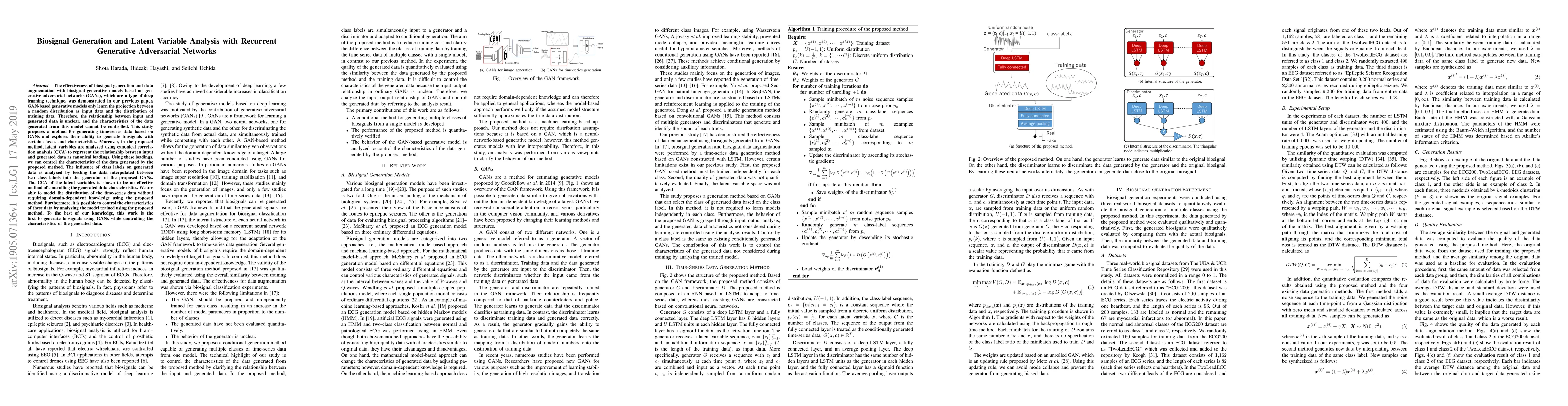 Thumbnail for Biosignal Generation and Latent Variable Analysis with Recurrent
  Generative Adversarial Networks