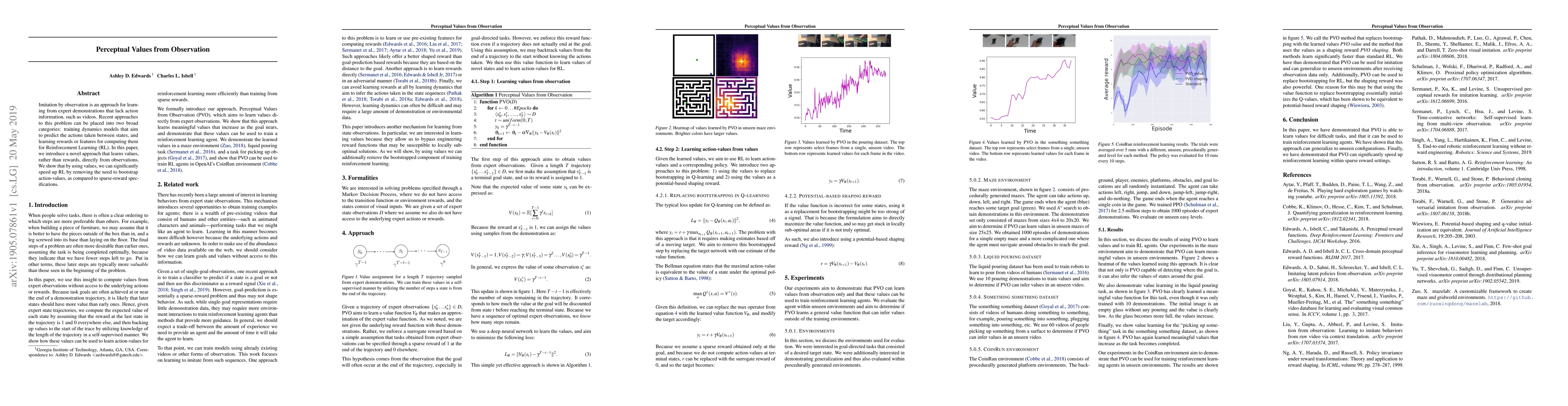 Thumbnail for Perceptual Values from Observation