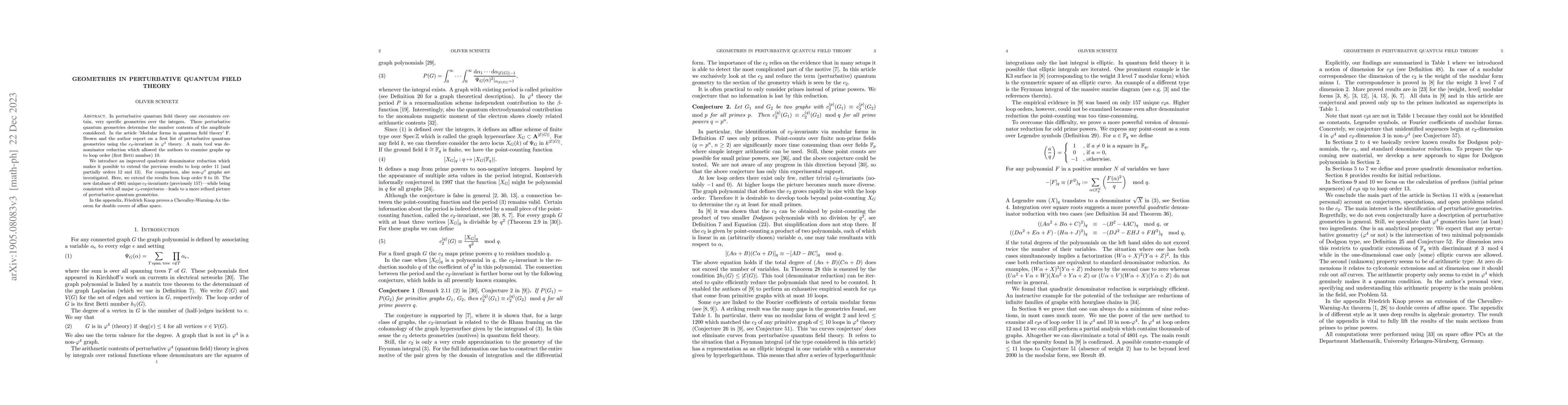 Thumbnail for Geometries in perturbative quantum field theory