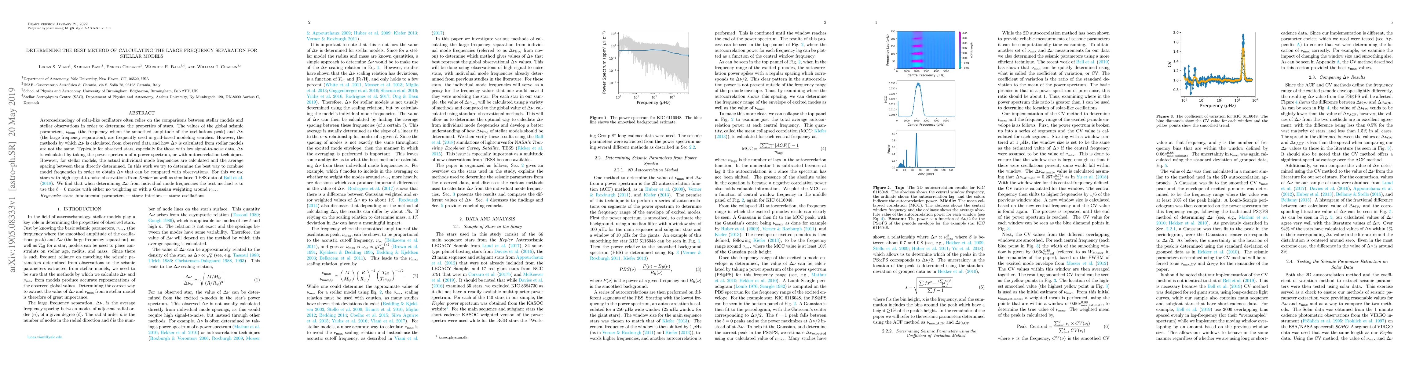 Thumbnail for Determining the Best Method of Calculating the Large Frequency
  Separation For Stellar Models