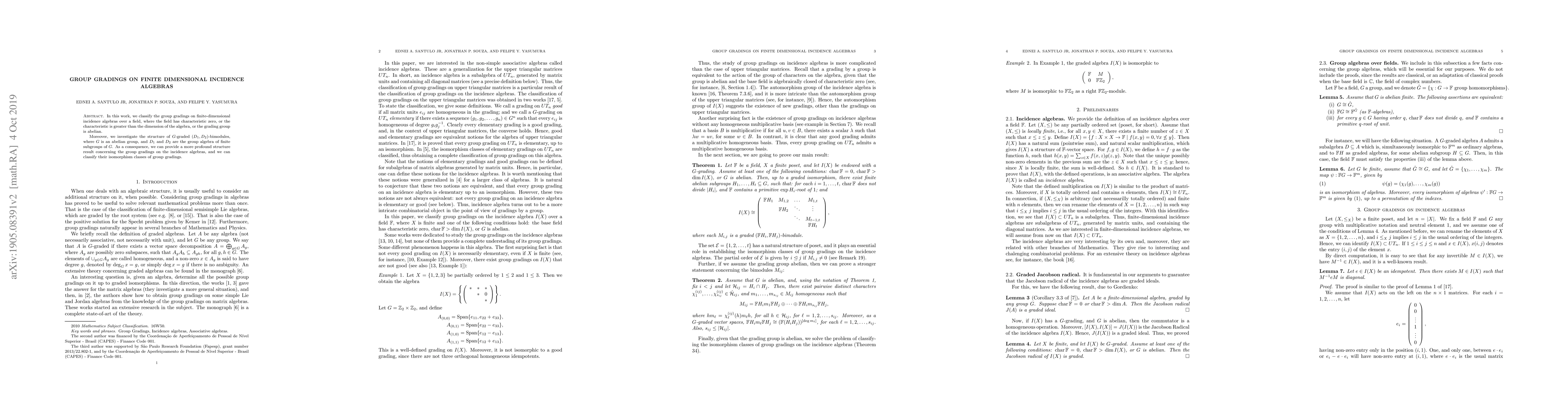 Thumbnail for Group gradings on finite dimensional incidence algebras